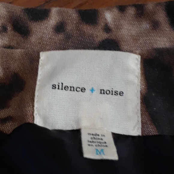 Anthro Silence + Noise animal print blazer sz M - Picture 7 of 8